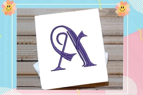 Initial a Elegant Vintage Monogram