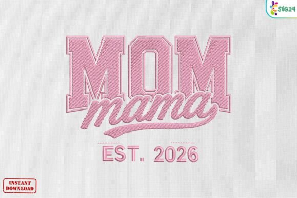 Mom Varsity Applique Patch