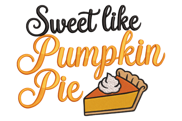 Pumpkin Spice Embroidery Design